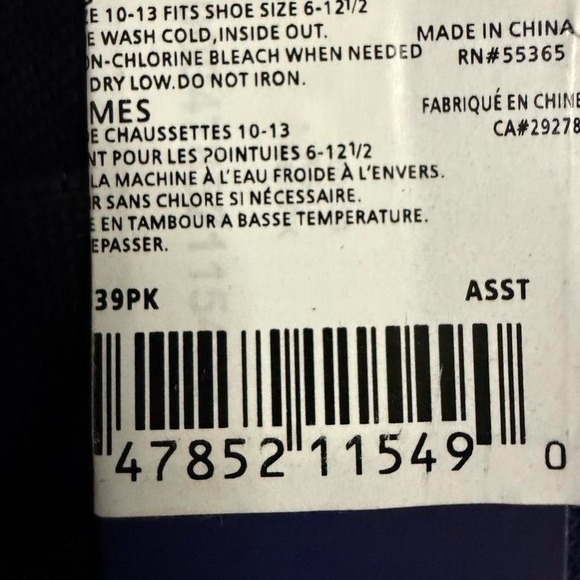 Ralph Lauren black socks, men Size 10-13 - Picture 4 of 4